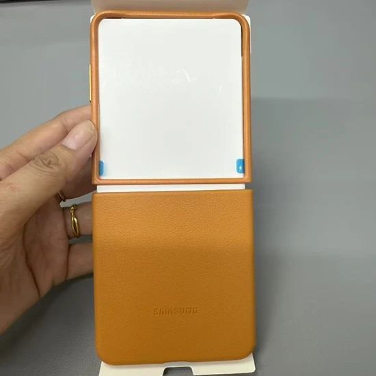 Original Premium Leather Pattern Case for Samsung Z Flip 7 Material PU Origin China Gender Unisex Specification 50g HS Code - Image 6