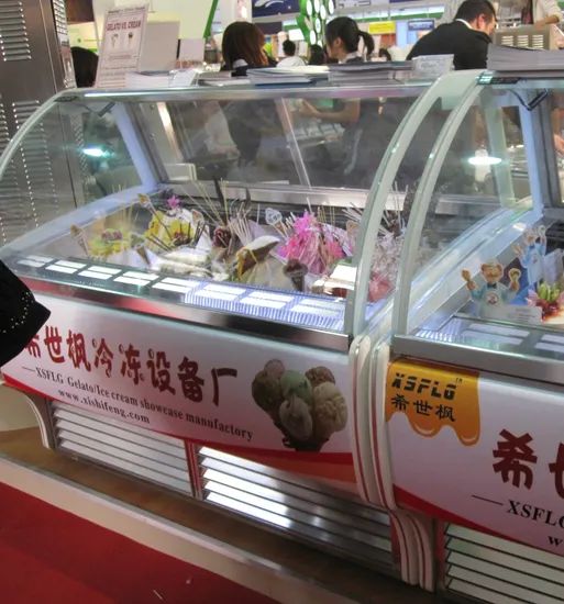 Gelato Dipping Freezer/Italian Ice Cream Showcase - Image 2