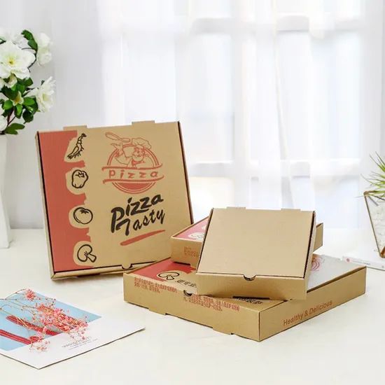 14inch Hot-Selling Pizza Box Custom Pizza Boxes Pizza Packaging Paper Box with Custom Logo - Image 1