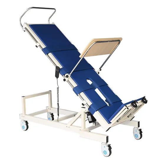 Rehabilitation Electric Standing Upright Bed Medical Tilt Table for ...