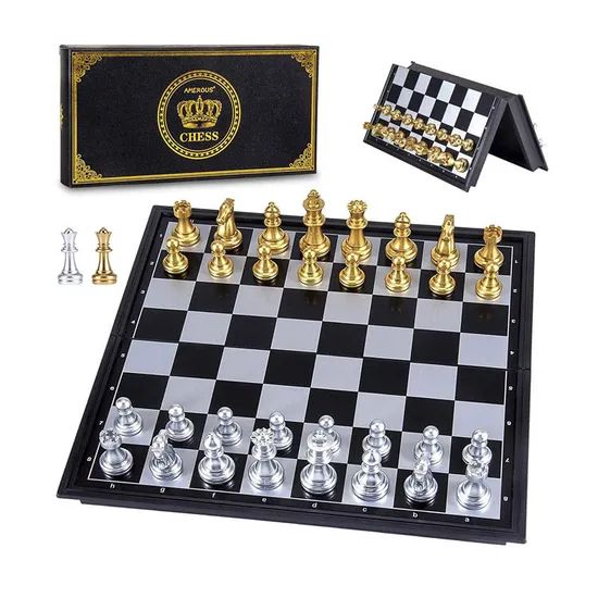 Custom Design Hand Made Deluxe V Chess Games Chessboard Plastic Chess Set Board - Image 2