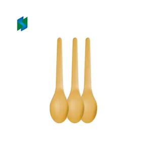 Disposable Bamboo Pulp Spoons Biodegradable Bamboo Cutlery Forks Spoons - Image 5