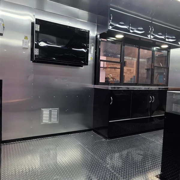 Enclosed Trailers / Fully Equipped Mobile Kitchen Food Trailer – Dual Axle Concession Stand – Black - Image 4