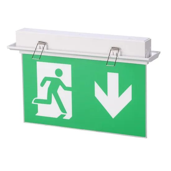 Fire Resistant Battery Backup Emergency Exit Sign Fire Exit Light - Image 3