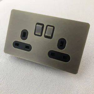 OEM Metal Retro Light Electrical Brass Toggle Wall Switches Socket for Lighting Control - Image 6