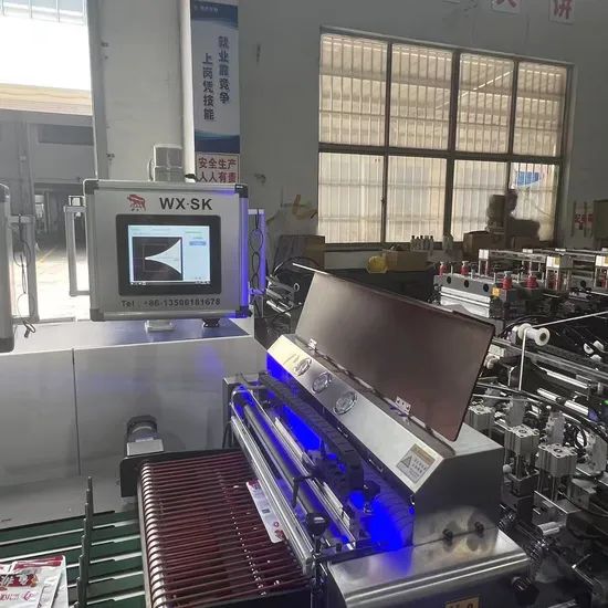 Bus Type Three Side Sealing Plastic Food Bag Making Machine with Material Storage Device - Image 5