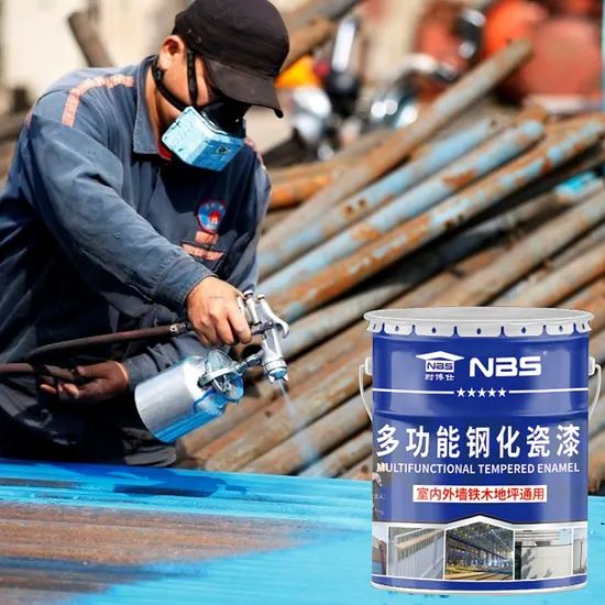 Nbs-137 Multifunctional Tempering Enamel Rustproof Paint Eco-Friendly Non Volatility Metallic Coating - Image 5