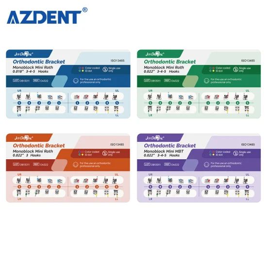 Dental Monoblock Brackets Mini Roth/Mbt 022/018 Orthodontic Brackets - Image 1