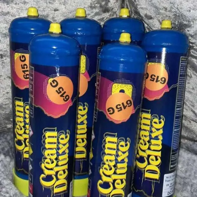 Deluxe Cream Gold 615 Grams Whip Cream Charger Cylinder, 6 Cylinders (1 Carton) for Wholesale - Image 3