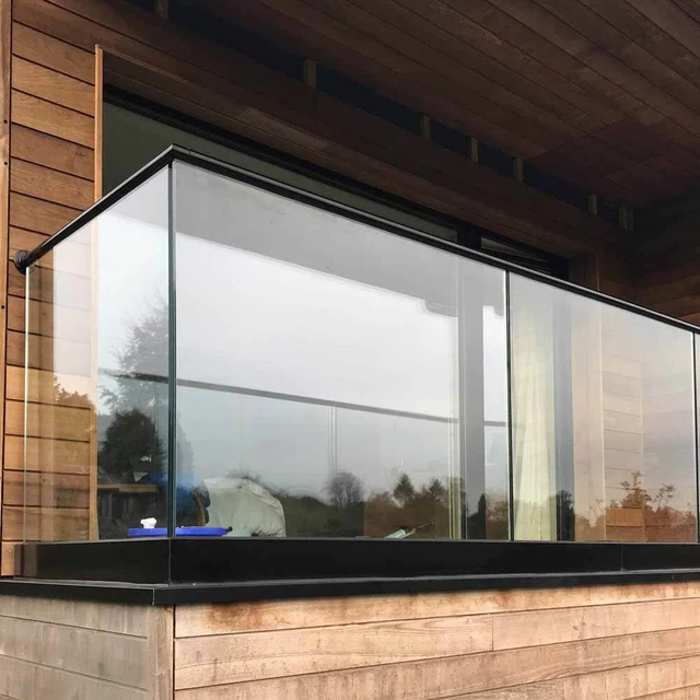 Aluminium Profile Glass Railing System Safety High Design Panel Strength High Thickness 12 mm Durability High Maintenance - Image 3