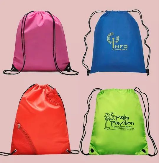 Promotional Gift Polyester Drawstring Bag Color Green Origin China Hardness Soft Type Drawstring Model NO. YD002 Suit for - Image 4