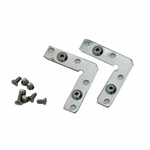 Mild Steel MS Plate Connector Shape L Type Rust Proof Yes Material Mild Steel Finishing Type Zinc Plated Thickness Millimeter 1-2 - Image 1