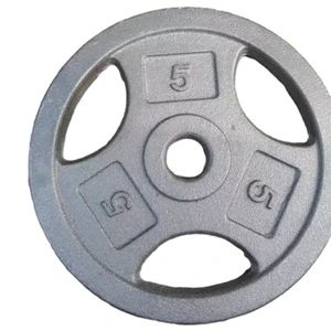 Cast Iron Gym Barbell Weight Plate 26mm 1.2m 10kg 2.5/5/10/25/35/45lb Black 1Y MOQ100 - Image 1