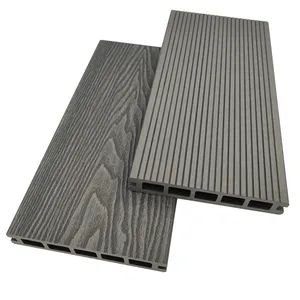 Composite Decking Mixed Color 3D Wood Pattern Decking Tiles WPC Decking Outdoor Engineered Flooring - Image 6