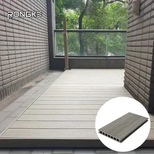 Fireproof Wood Plastic Composite Decking WPC Outdoor Decking Engineered Flooring - Image 1