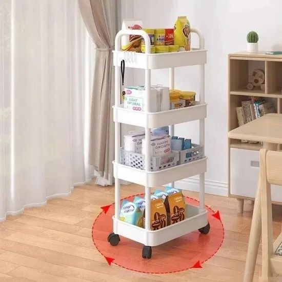 Directly Supplied Household Floor Standing Multifunctional Storage Kitchen Racks - Image 5