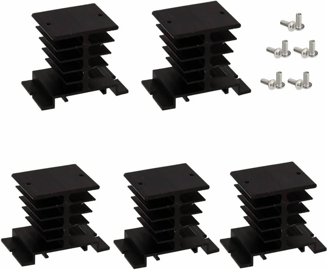 Aluminium Heat Sink, For SOLID STATE RELAYS, for Electronic Boards - Image 1