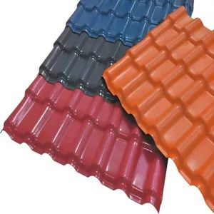 Colored Customized PVC Plastic Synthetic Resin Roof Tile Origin China Shape Arched Color Brick Red Size Customization Total Width 1050mm - Image 5