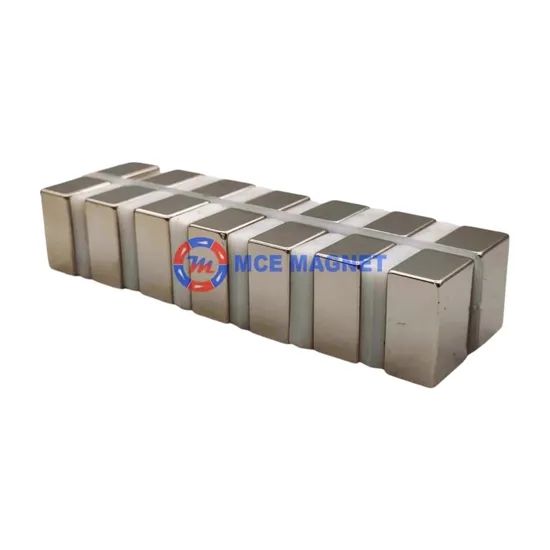 Permanent NdFeB Magnet Bonded NdFeB Magnets Hcj 25koe Class N45uh Origin China Coating Nickel Br 13.5-13.9kgs (Bh)Max - Image 3