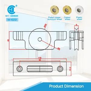 Window Hardware Window Roller Nylon Wheel Roller - Image 2