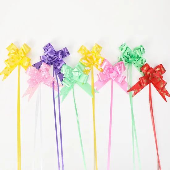 Party Decoration Gift Pull Bow Plastic Ball Flower Wedding Ribbon - Image 1