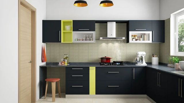 L Shaped Modular Kitchen - Image 1