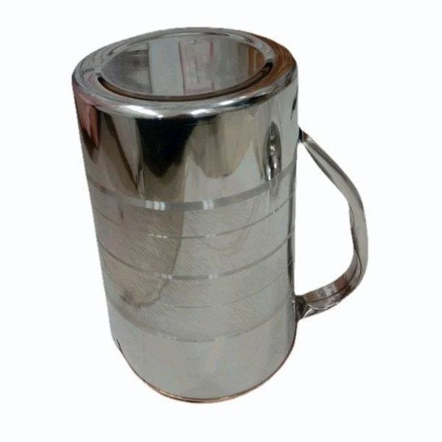 Silver Copper Jug, Capacity: 1.5 L Color Silver No.of Piece 1 Capacity 1.5 L Material Copper Shape Cylindrical Usage/Application - Image 3