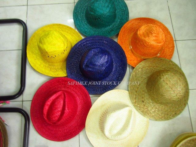 Manufacturer of Straw Hat for Advertising Gift with Customized 4 Colors Logo Ribbon Band by Screen Printed Sombrero de Paja - Image 4