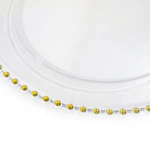 Multi Size Option Transparent Color PP Material Plastic Disposable Contemporary Charger Plate - Image 6