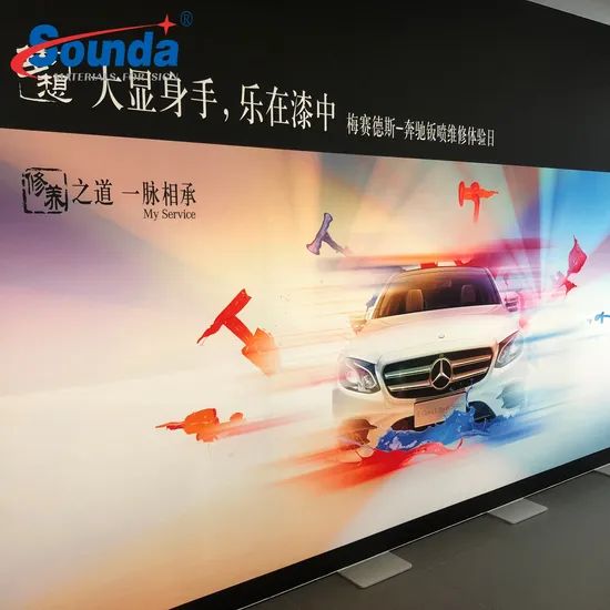 Backlit Fabric Flag Textile Sublimation Textile Shape Square Size Customized Trademark Sounda HS Code 6006310000 Model NO. - Image 4