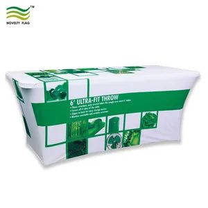 Custom Logo Printing Advertising Table Covers Table Throw with Runner - Image 5