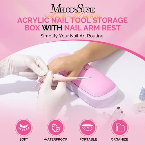 Portable PU Leather Nail Arm Rest - Image 3