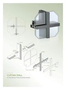 Easy to Install High Quality Functional Metal Curtain Wall with CE - Image 3