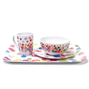 Reusable Melamine Kitchenware Rectangle 15.2''*11.5'' Food Grade Tray - Image 5