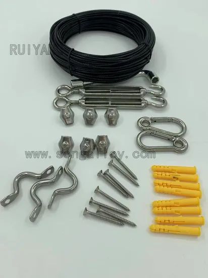 Stainless Steel Triangle Sun Shade Sail Canopy Hardware Kit - Image 1