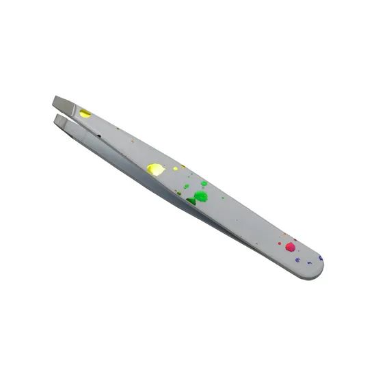 Make up Tools Sharp Slant Angled Tip Eyebrow Tweezers Origin Foshan OEM Available Delivery 30days HS Code 8214200000 Trademark - Image 2