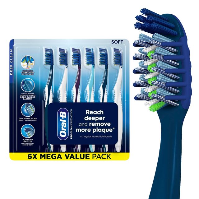 Professional Oral-B Manual Soft Toothbrush Designed For Daily Dental Hygiene With Gentle Cleaning And Easy Handling - Image 3