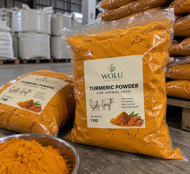 Bulk Turmeric Finger Powder for Animal Feed from Indonesia – Natural Fine Ground Turmeric Powder, 1 kg Plastic Packing - Image 3