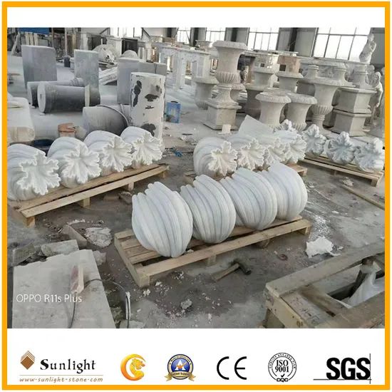Natural Stone (Marble/Granite) Flower Pot/Vase Shape Round Size Customize HS Code 6803009000 Use Type Floor Type Origin Xiamen China - Image 2