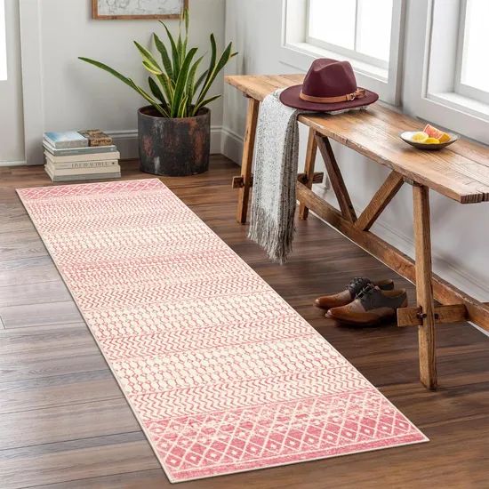 Machine Washable Long Hallway Faux Wool Fuzzy Runners Tropical Rugs Monstera Bedside Kitchen Plush Fur Carpet Runner Rug - Image 6