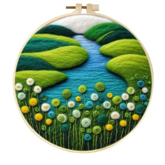 Beginners Flower Design Wool Bag Felt Kit DIY 3-7Y 1Y Warranty MOQ100 - Image 4