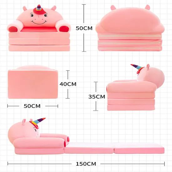 Cartoon Style Children′ S Folding Sofa - Image 2
