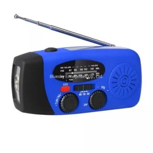 Outdoor Emergency Weather Sos Alert Radio Solar Panel Hand Crank Radio LED - Image 1