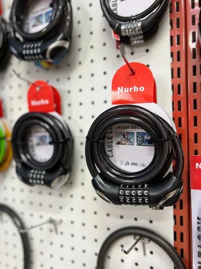Cable Lock Combination Bicycle Lock Factory Price Color Black Brand Naibao Trademark Nurbo Model NO. SL5010 HS Code - Image 3