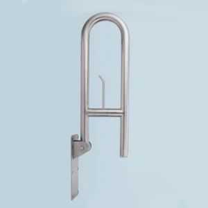 Safety Rails Grab Bar Toilet Handrails Hand Grips Handle Sample Free OEM Welcome Length 750mm Color Silver Folded Folded - Image 4