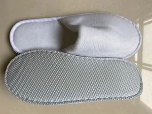 Thick Sponge Slippers Black Hotel Slippers Open Toe Type Slipper Sole 5.5 mm EVA Thickness Thick Origin Yangzhou Hotel Towel - Image 4