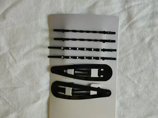 Durable Multi-Size Design Shiny Gold Metal Side Hair Clips Set Daily Styling Bobby Pins - Image 4