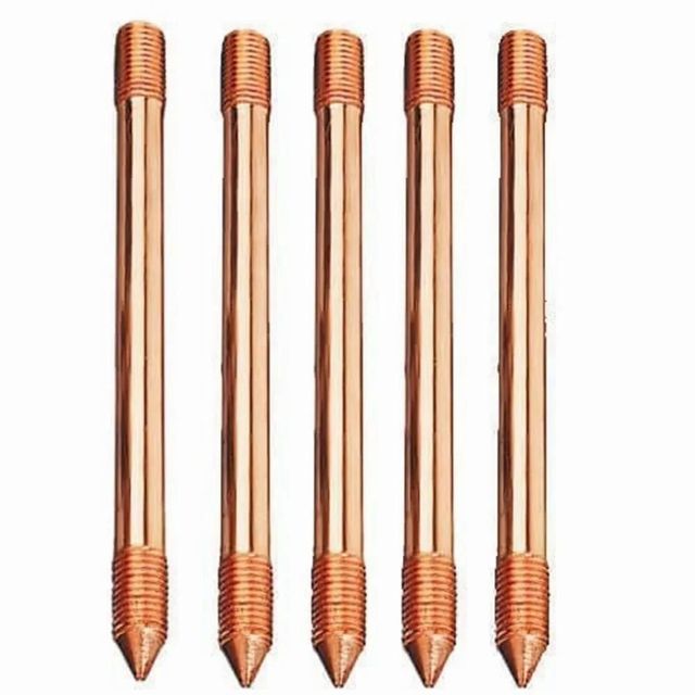 Copper Bonded Earth Rod, 14 mm Voltage 12 V Diameter 14 mm Material Copper Thickness 100 Micron Usage/Application - Image 1