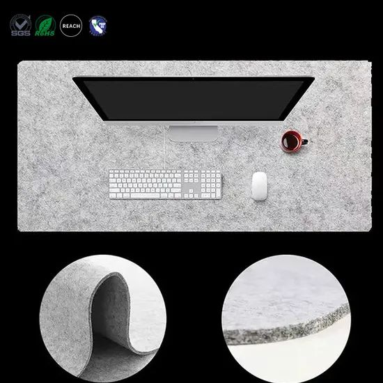 Large Mouse Pad Custom Size Comfortable Wool Felt Mouse Pad Gamer - Image 3