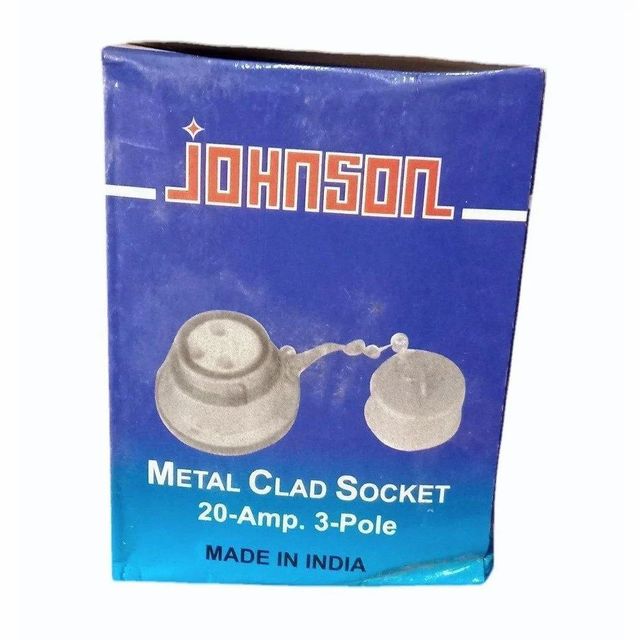 Metal Clad Plugs Socket Brand Johnson No. Of Pole 3 Material Metal Warranty 1 Year Current Rating 20 Amp Pin Type 3 Pin - Image 3